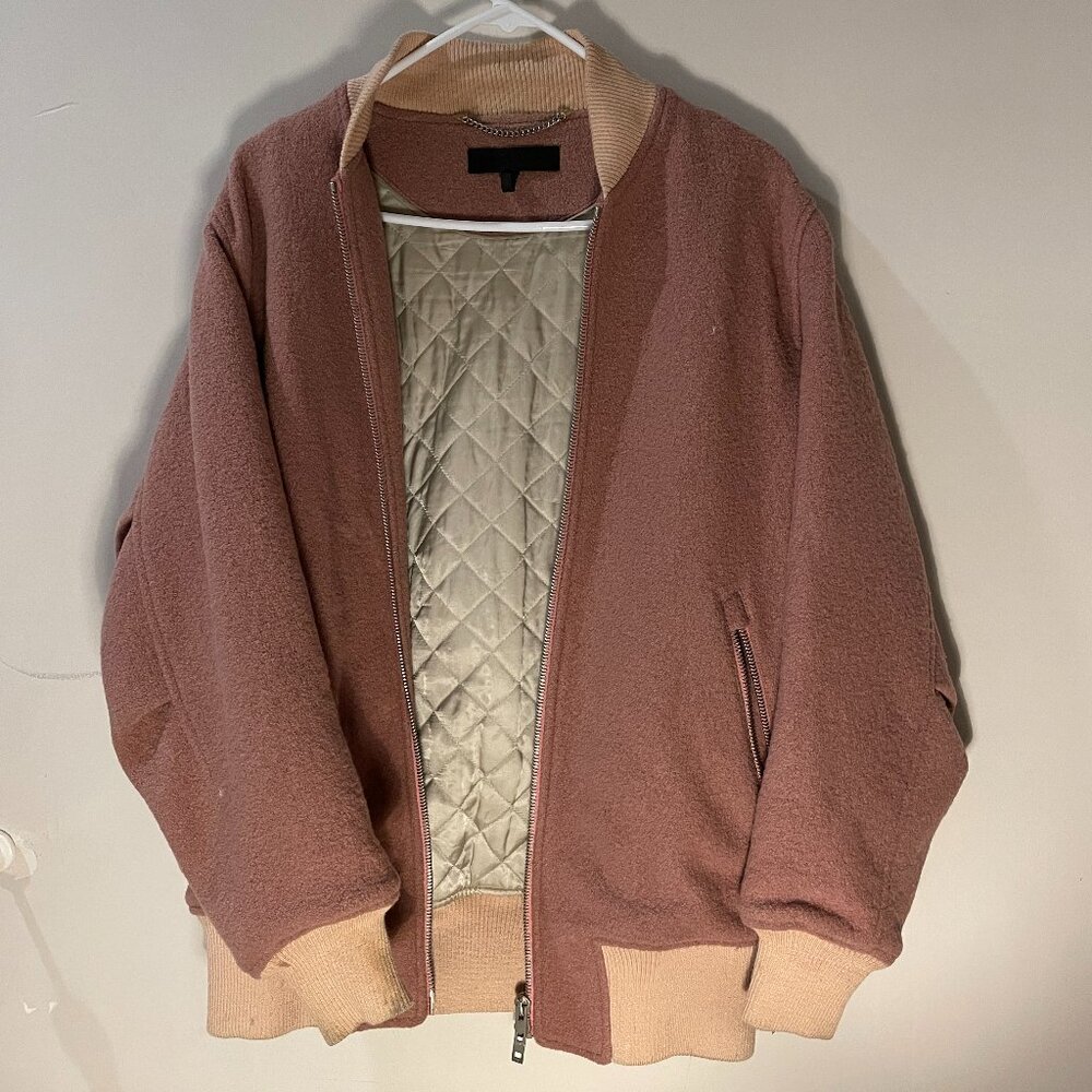 Rag & Bone Oversize Wool Bomber Jacket Size: S